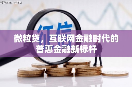 南陵微粒贷，互联网金融时代的普惠金融新标杆