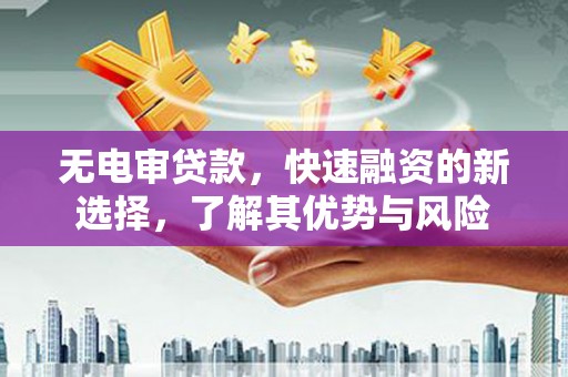 南陵无电审贷款，快速融资的新选择，了解其优势与风险