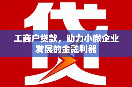 南陵工商户贷款,助力小微企业发展的金融利器 南陵工商户贷款,助力小微企业发展的金融利器