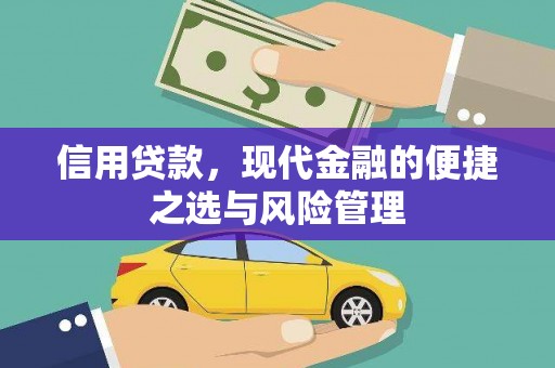 南陵信用贷款，现代金融的便捷之选与风险管理