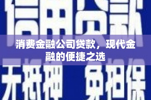 南陵消费金融公司贷款，现代金融的便捷之选