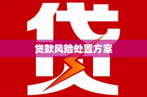 南陵贷款风险处置方案
