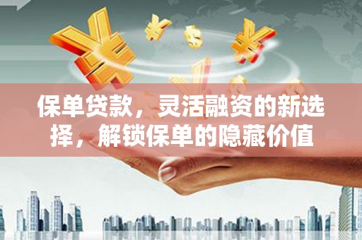 南陵保单贷款，灵活融资的新选择，解锁保单的隐藏价值