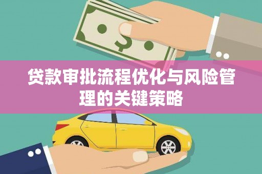 南陵贷款审批流程优化与风险管理的关键策略