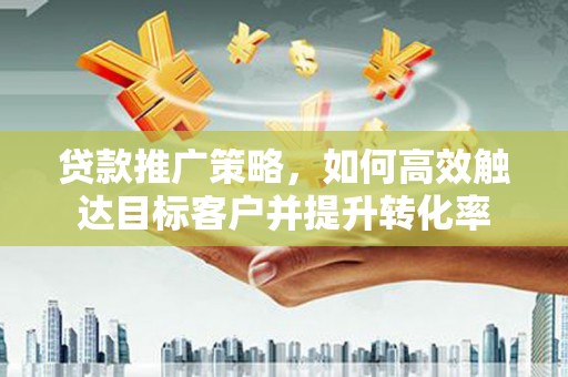南陵贷款推广策略，如何高效触达目标客户并提升转化率