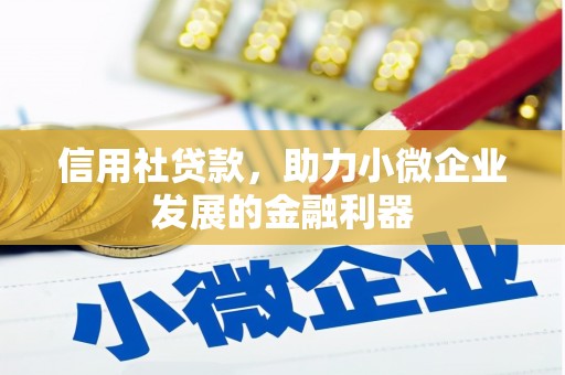 南陵信用社贷款，助力小微企业发展的金融利器