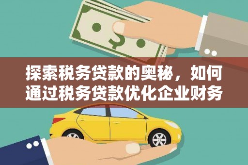 南陵探索税务贷款的奥秘，如何通过税务贷款优化企业财务