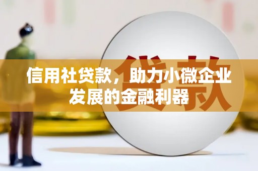 南陵信用社贷款，助力小微企业发展的金融利器