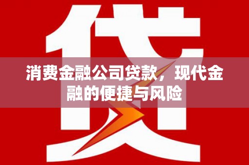 南陵消费金融公司贷款，现代金融的便捷与风险