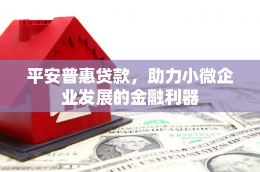 南陵平安普惠贷款，助力小微企业发展的金融利器