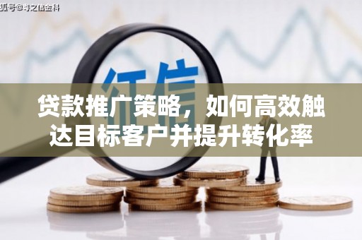 南陵贷款推广策略，如何高效触达目标客户并提升转化率