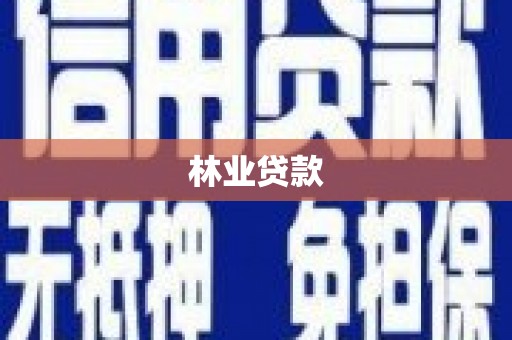 南陵林业贷款