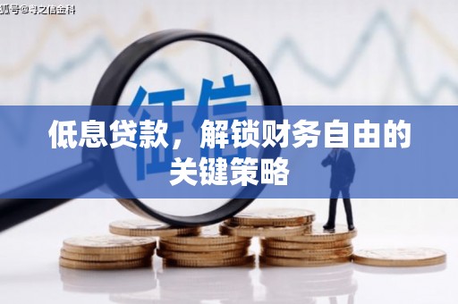 南陵低息贷款，解锁财务自由的关键策略