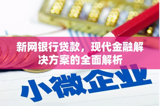 南陵新网银行贷款，现代金融解决方案的全面解析