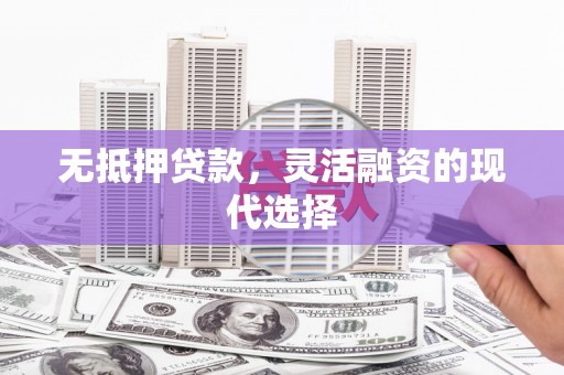 南陵无抵押贷款，灵活融资的现代选择