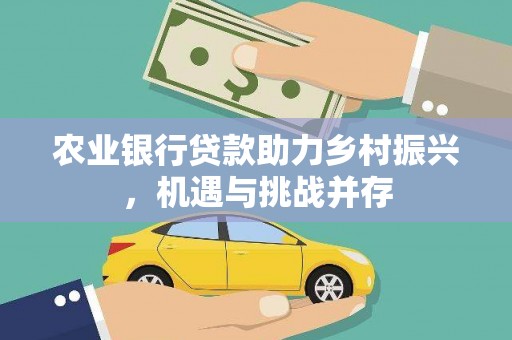 南陵农业银行贷款助力乡村振兴，机遇与挑战并存