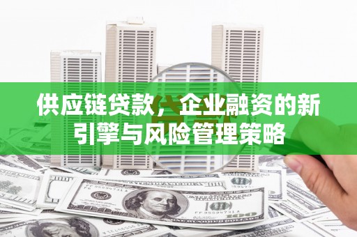 南陵供应链贷款，企业融资的新引擎与风险管理策略