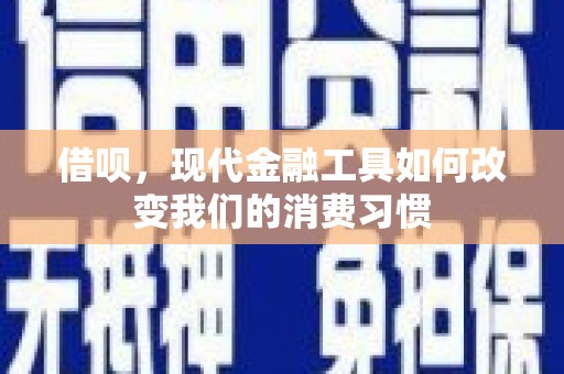 南陵借呗，现代金融工具如何改变我们的消费习惯
