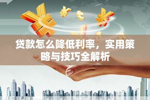 南陵贷款怎么降低利率，实用策略与技巧全解析