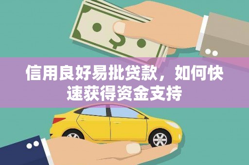 南陵信用良好易批贷款，如何快速获得资金支持
