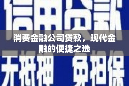 南陵消费金融公司贷款，现代金融的便捷之选