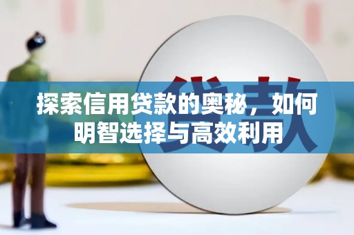 南陵探索信用贷款的奥秘，如何明智选择与高效利用
