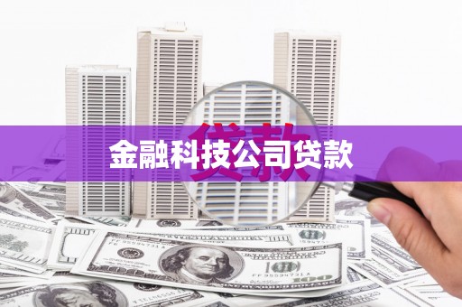 南陵金融科技公司贷款