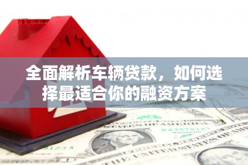 南陵全面解析车辆贷款，如何选择最适合你的融资方案
