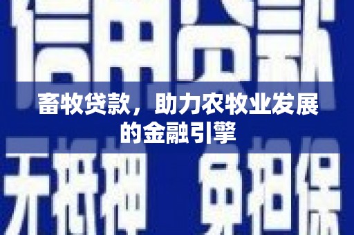 南陵畜牧贷款，助力农牧业发展的金融引擎