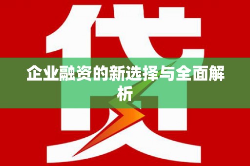 南陵企业融资的新选择与全面解析