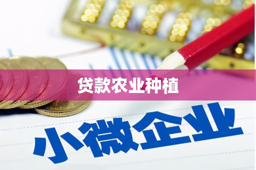 南陵贷款农业种植